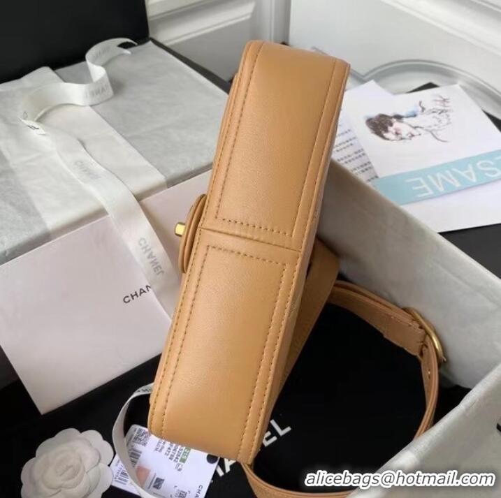 Famous Brand Chanel leather Shoulder Bag AS2842 Apricot