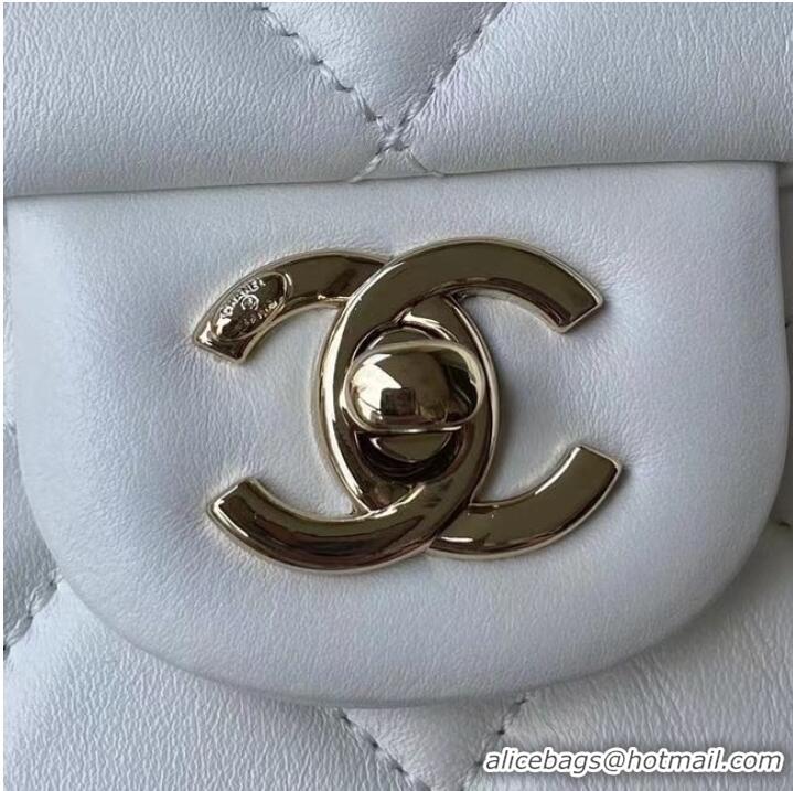 Low Cost Chanel leather Shoulder Bag AS2798 white