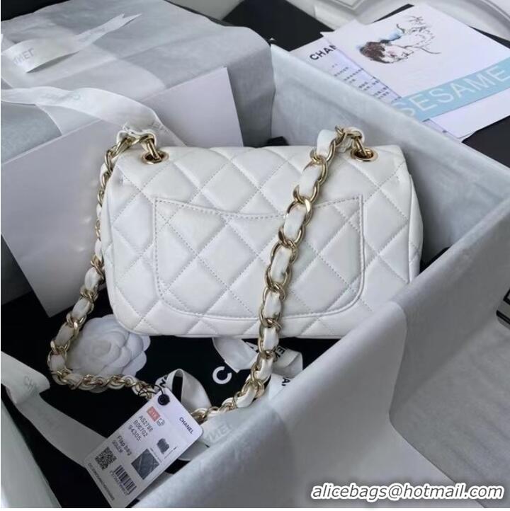 Low Cost Chanel leather Shoulder Bag AS2798 white