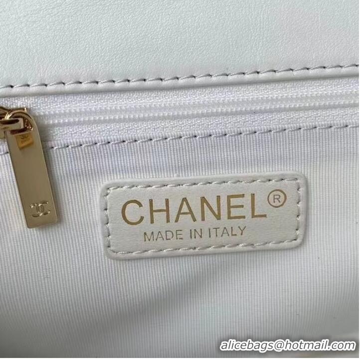 Low Cost Chanel leather Shoulder Bag AS2798 white