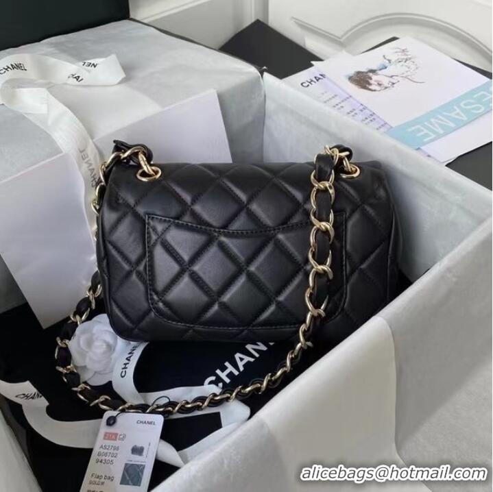 Unique Discount Chanel leather Shoulder Bag AS2798 black