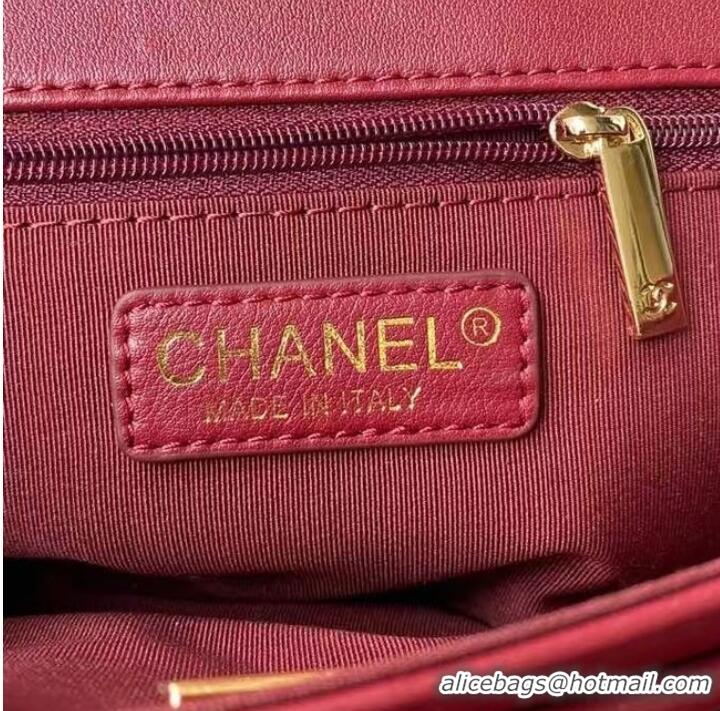 Classic Specials Chanel leather Shoulder Bag AS2798 red