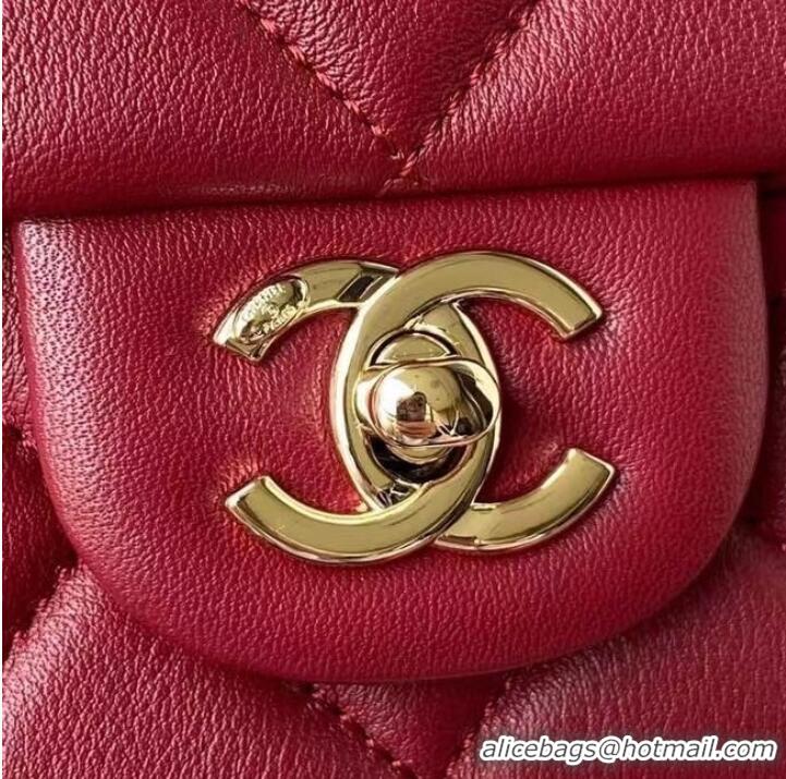 Classic Specials Chanel leather Shoulder Bag AS2798 red