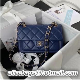 Fashion Wholesale Chanel leather Shoulder Bag AS2798 blue