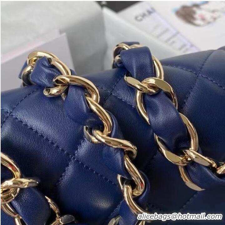 Fashion Wholesale Chanel leather Shoulder Bag AS2798 blue