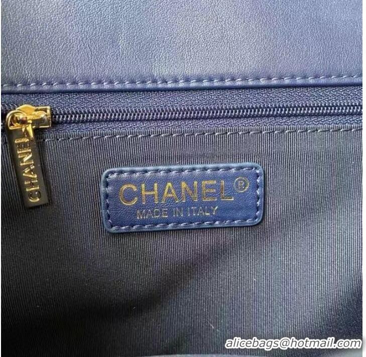 Fashion Wholesale Chanel leather Shoulder Bag AS2798 blue