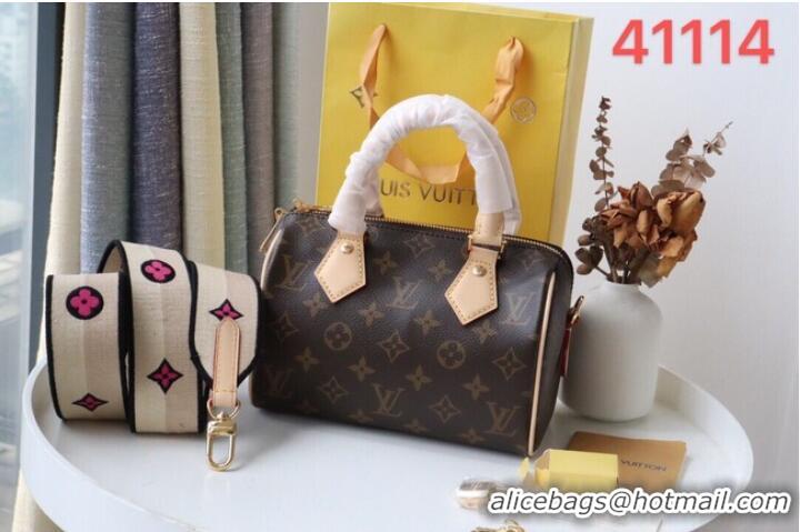 Famous Brand Louis Vuitton SPEEDY Monogram Canvas M41114 Creme