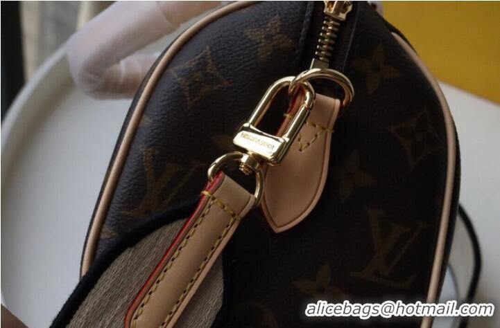 Famous Brand Louis Vuitton SPEEDY Monogram Canvas M41114 Creme