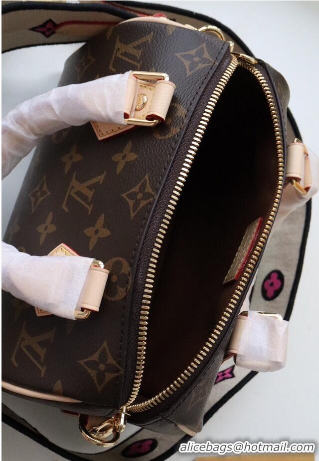 Famous Brand Louis Vuitton SPEEDY Monogram Canvas M41114 Creme