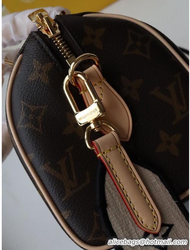 Famous Brand Louis Vuitton SPEEDY Monogram Canvas M41114 Creme