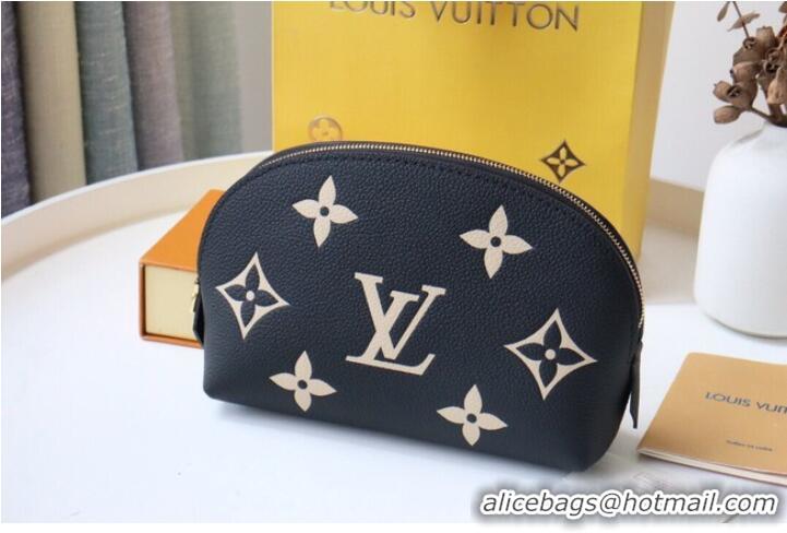 Grade Quality Louis Vuitton POCHETTE COSMETIQUE PM M59086 Black&Beige