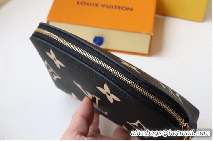 Grade Quality Louis Vuitton POCHETTE COSMETIQUE PM M59086 Black&Beige