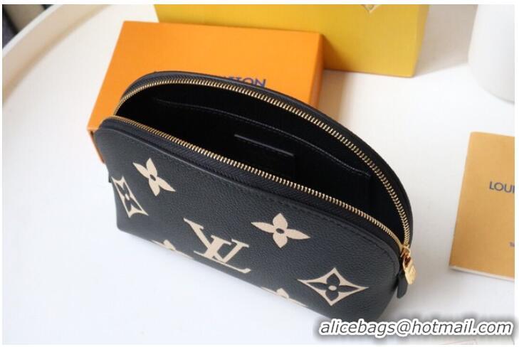 Grade Quality Louis Vuitton POCHETTE COSMETIQUE PM M59086 Black&Beige