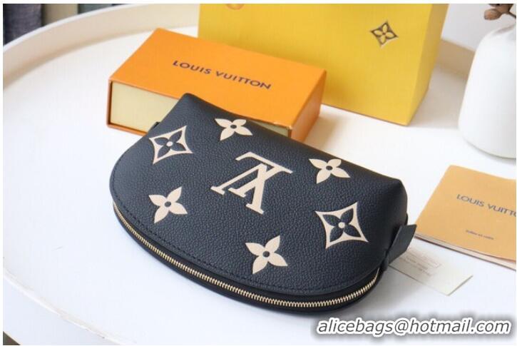 Grade Quality Louis Vuitton POCHETTE COSMETIQUE PM M59086 Black&Beige