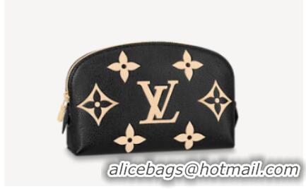 Grade Quality Louis Vuitton POCHETTE COSMETIQUE PM M59086 Black&Beige