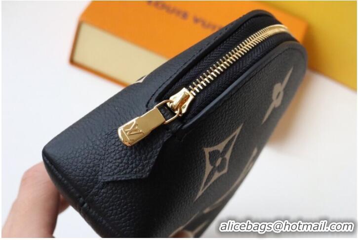 Grade Quality Louis Vuitton POCHETTE COSMETIQUE PM M59086 Black&Beige