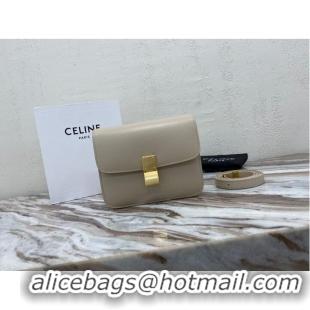 Market Sells Celine Classic Box Teen Flap Bag Original Calfskin Leather 3379 Grey