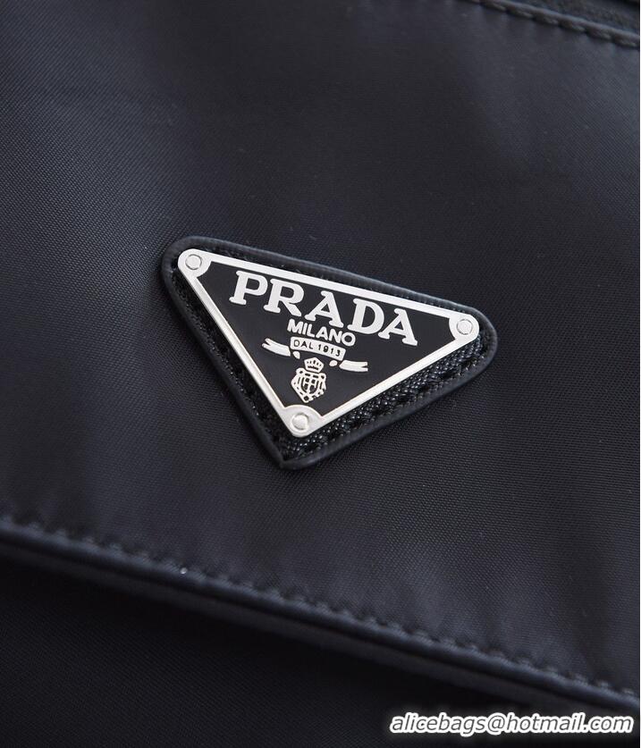 Well Crafted Prada Nylon Flap Messenger shoulder Bag PN1259 Black