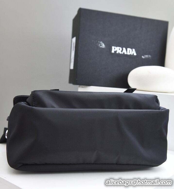 Well Crafted Prada Nylon Flap Messenger shoulder Bag PN1259 Black