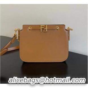 Famous Brand FENDI TOUCH leather bag 8BT349AHK2 brown