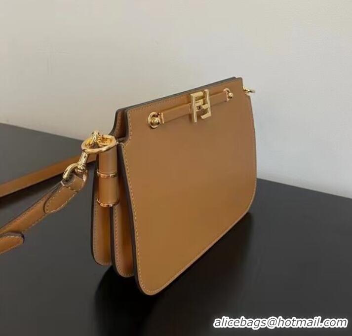 Famous Brand FENDI TOUCH leather bag 8BT349AHK2 brown