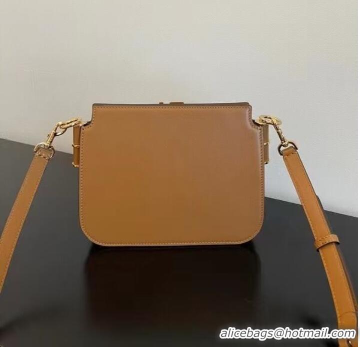 Famous Brand FENDI TOUCH leather bag 8BT349AHK2 brown