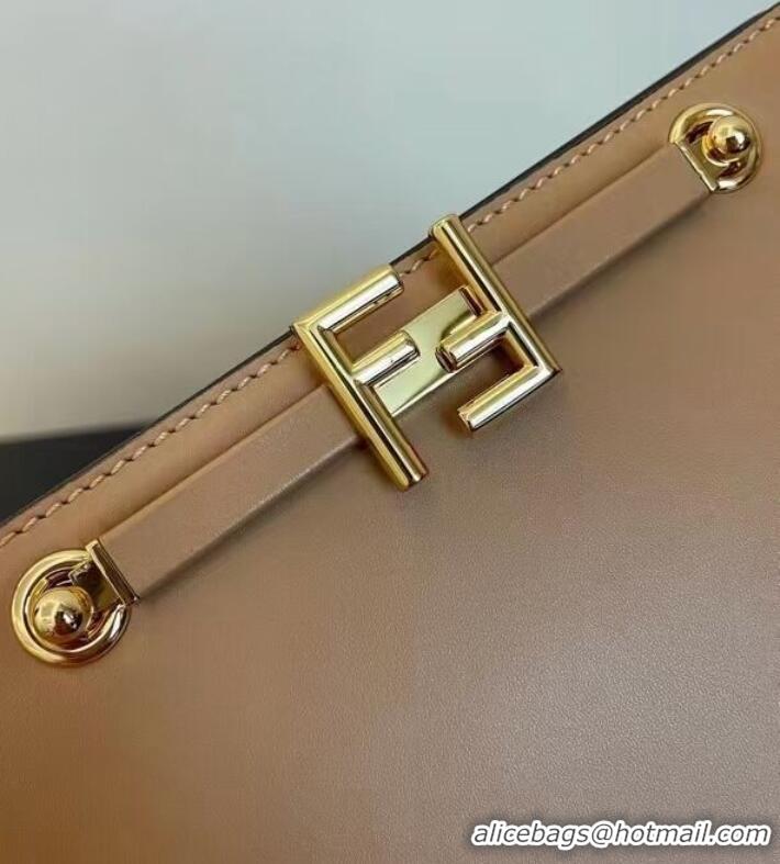 Elegant Promotional FENDI TOUCH leather bag 8BT349AHK2 Beige