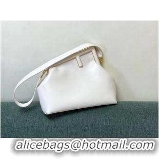 Classic FENDI FIRST MEDIUM leather bag 8BP127AB white