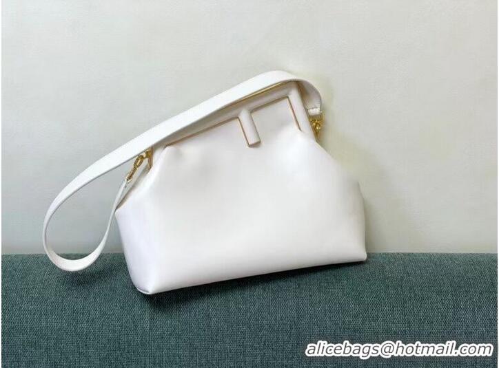 Classic FENDI FIRST MEDIUM leather bag 8BP127AB white