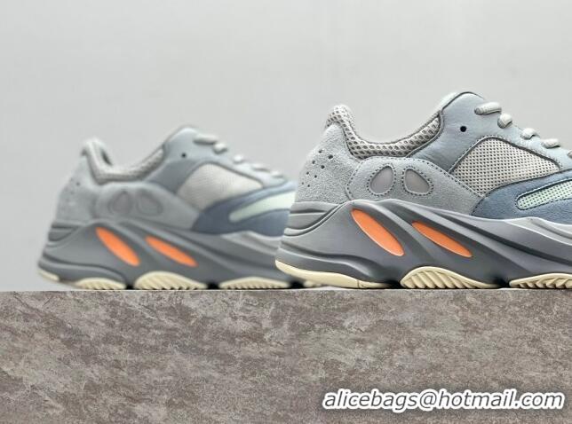 Famous Brand Adidas Yeezy 700V2 Sneakers AYV13 Light Grey/Blue/Orange