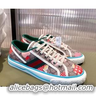 Best Price Gucci Women's Tennis 1977 Heart Apple GG Sneakers 081412 Blue