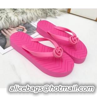 New Style Gucci Platform Thong Slide Sandals 092524 All Pink