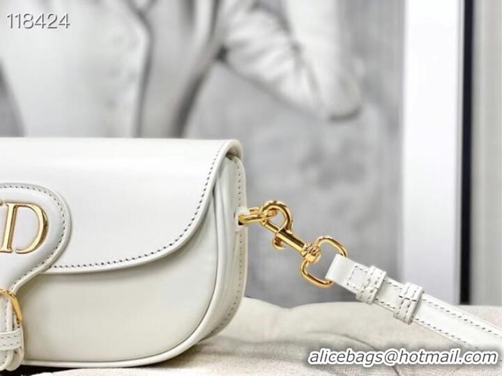 Inexpensive MEDIUM DIOR BOBBY BAG Warm Taupe Box Calfskin M9327 white