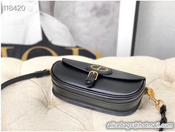 AAAAA Discount MEDIUM DIOR BOBBY BAG Warm Taupe Box Calfskin M9327 black