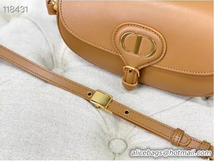 Cheapest MEDIUM DIOR BOBBY BAG Warm Taupe Box Calfskin M9327 Camel