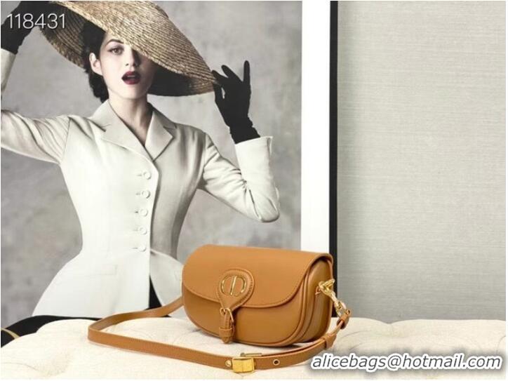 Cheapest MEDIUM DIOR BOBBY BAG Warm Taupe Box Calfskin M9327 Camel