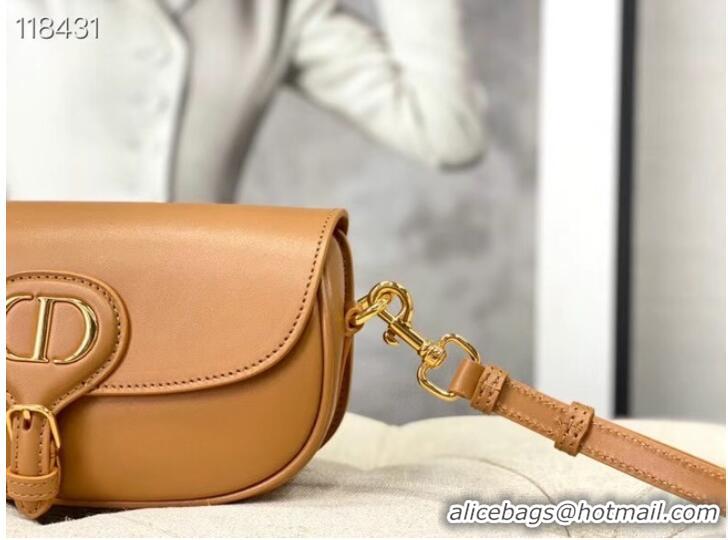 Cheapest MEDIUM DIOR BOBBY BAG Warm Taupe Box Calfskin M9327 Camel