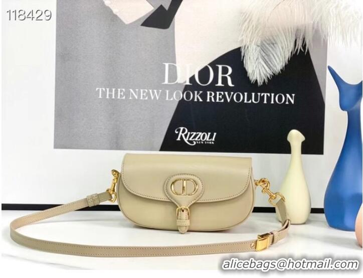 Wholesale MEDIUM DIOR BOBBY BAG Warm Taupe Box Calfskin M9327 Beige