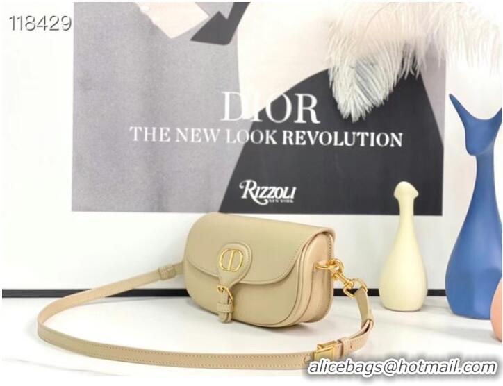 Wholesale MEDIUM DIOR BOBBY BAG Warm Taupe Box Calfskin M9327 Beige