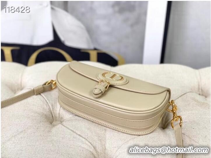 Wholesale MEDIUM DIOR BOBBY BAG Warm Taupe Box Calfskin M9327 Beige