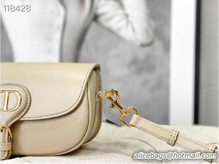 Wholesale MEDIUM DIOR BOBBY BAG Warm Taupe Box Calfskin M9327 Beige