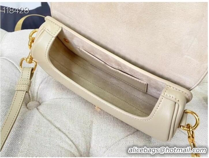 Wholesale MEDIUM DIOR BOBBY BAG Warm Taupe Box Calfskin M9327 Beige