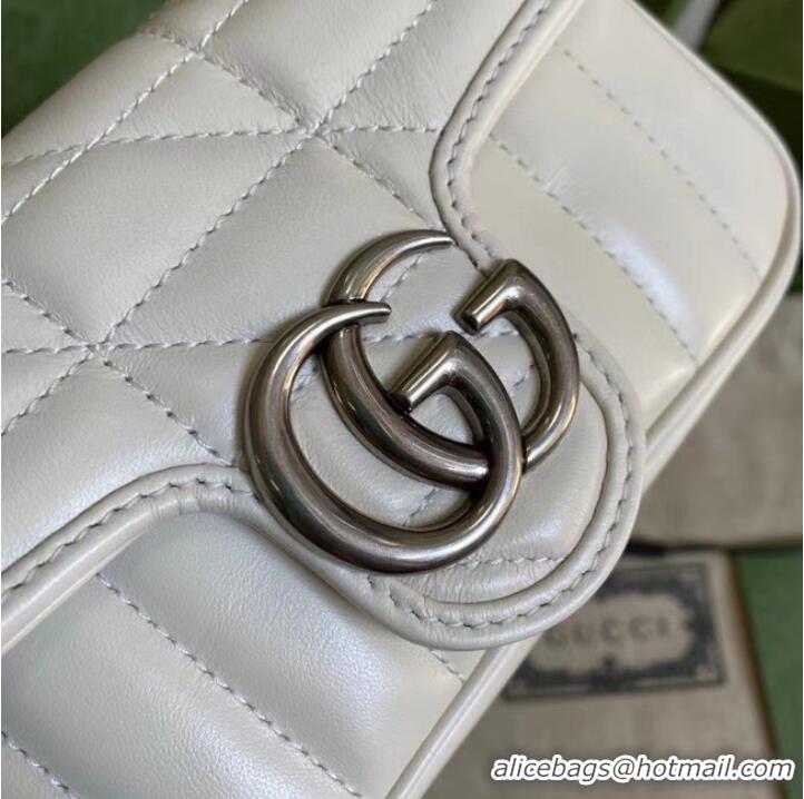 Good Taste Gucci GG Marmont super mini bag 476433 White