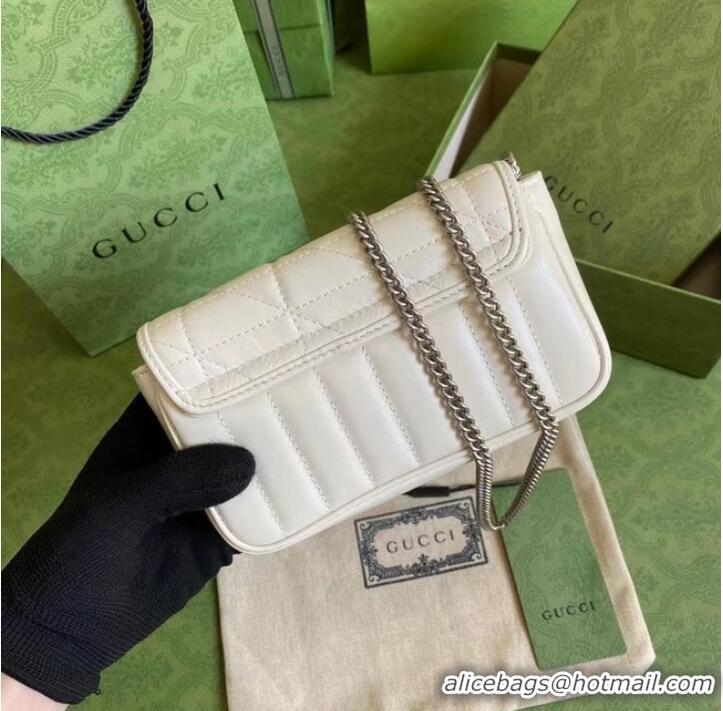 Good Taste Gucci GG Marmont super mini bag 476433 White