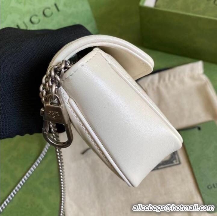 Good Taste Gucci GG Marmont super mini bag 476433 White