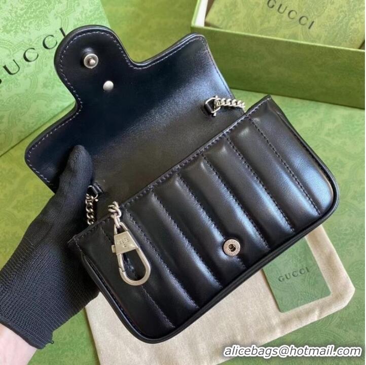 Promotional Gucci GG Marmont super mini bag 476433 black