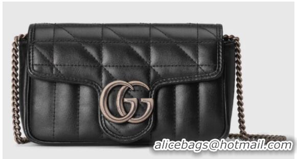 Promotional Gucci GG Marmont super mini bag 476433 black