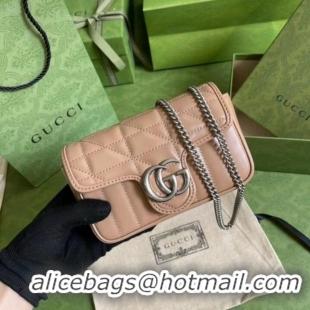 Affordable Price Gucci GG Marmont super mini bag 476433 Rose beige