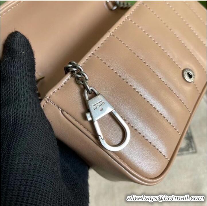 Affordable Price Gucci GG Marmont super mini bag 476433 Rose beige