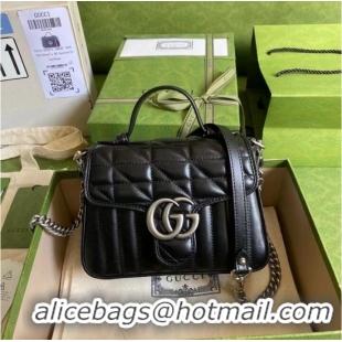 Market Sells Gucci GG Marmont mini top handle bag 583571 black